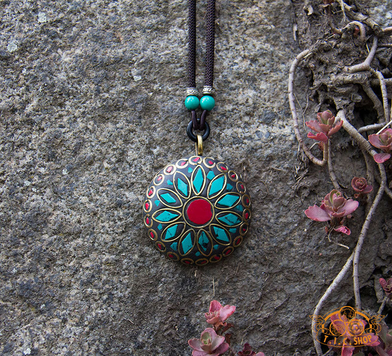 Gathered Strength Tibetan Style Pendant Necklace