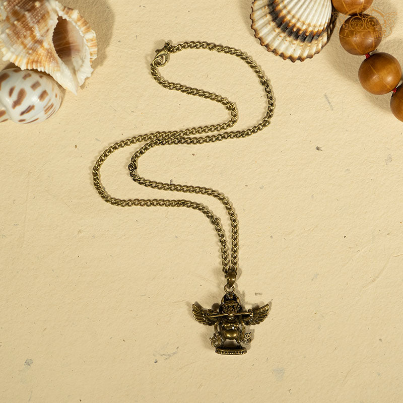 Garuda Symbol Metal Pendant Necklace