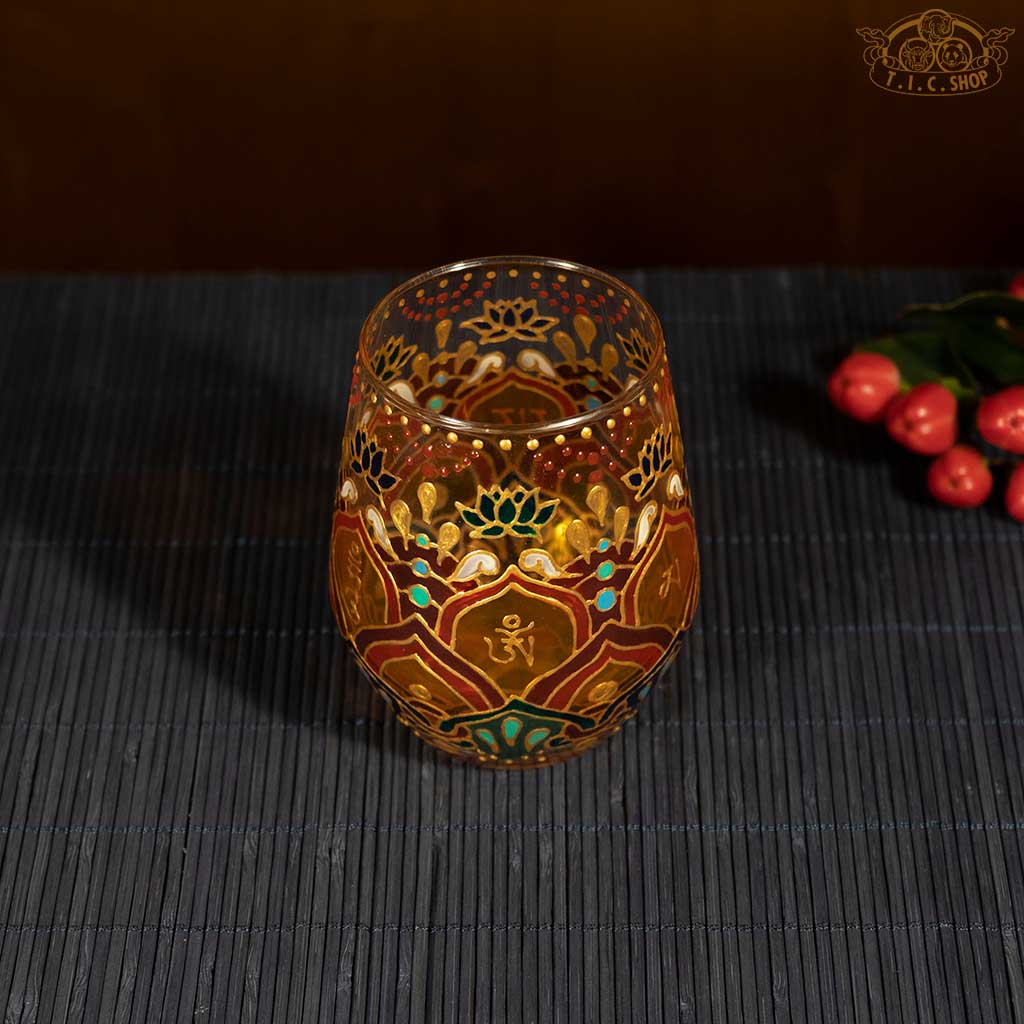 Hand Painted Candle Holder