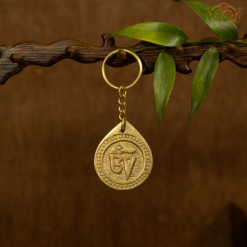 Metal Key Chain with OM symbol