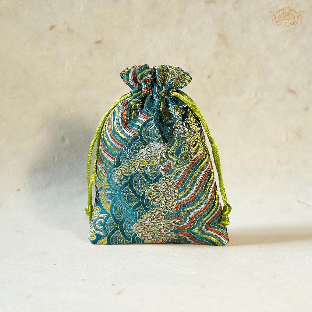 Wave Pattern Brocade Bag
