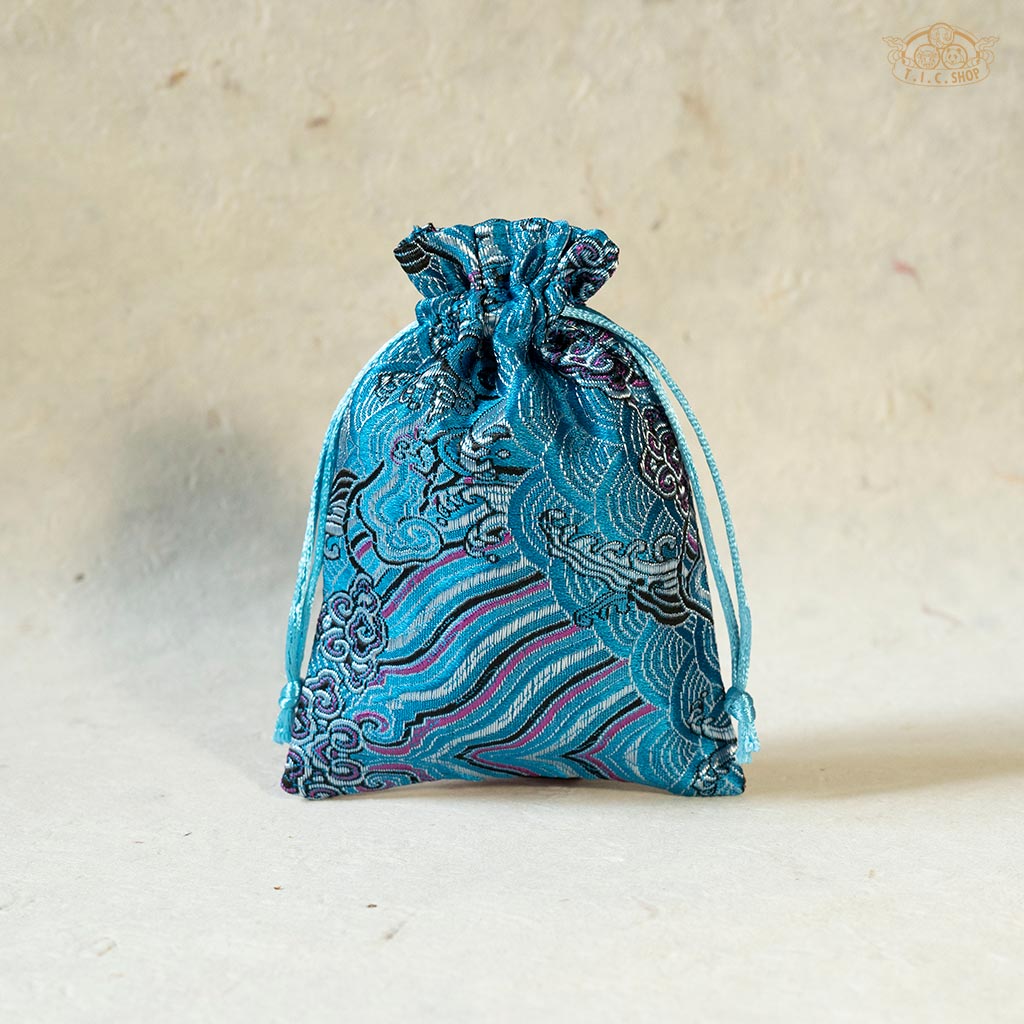 Wave Pattern Brocade Bag