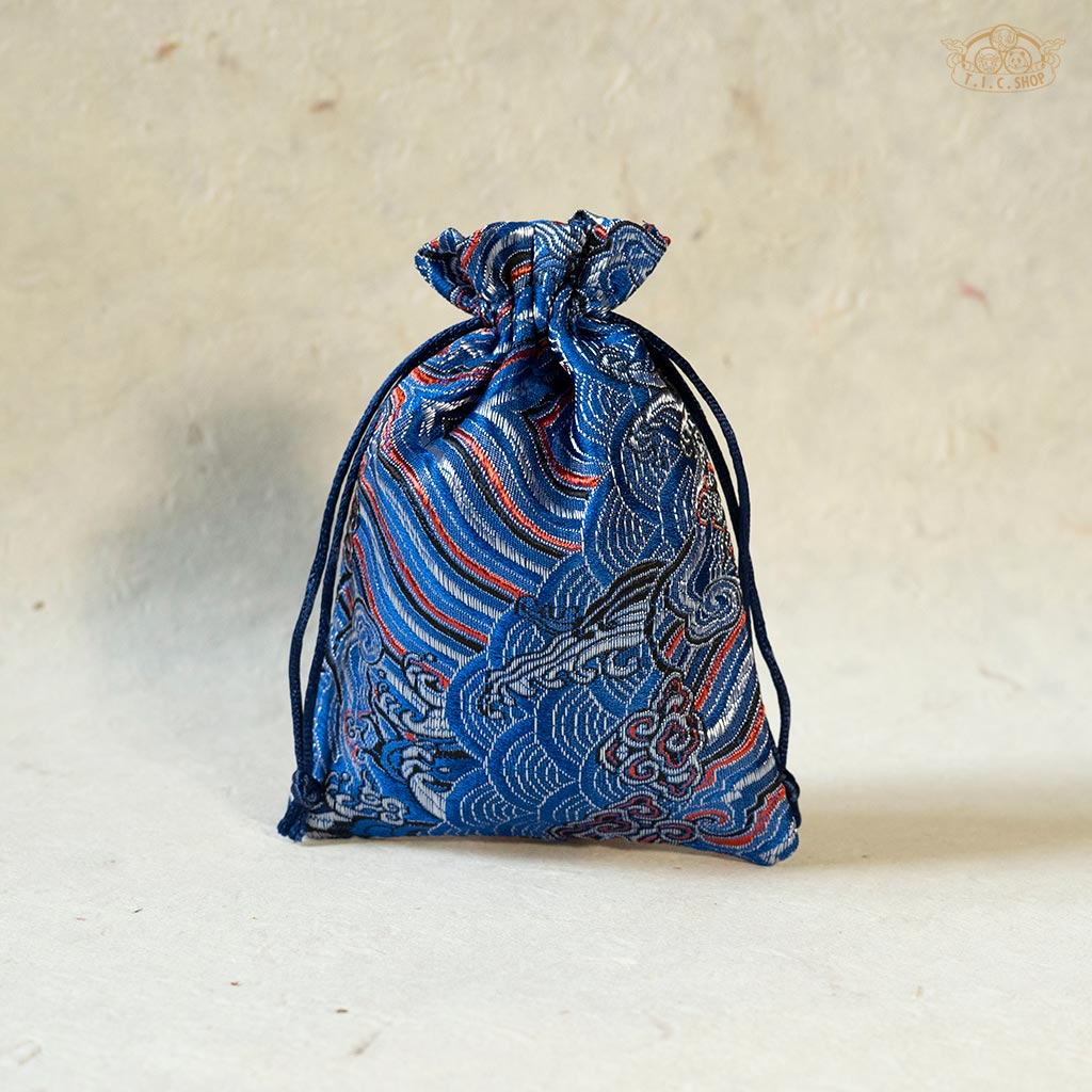 Wave Pattern Brocade Bag