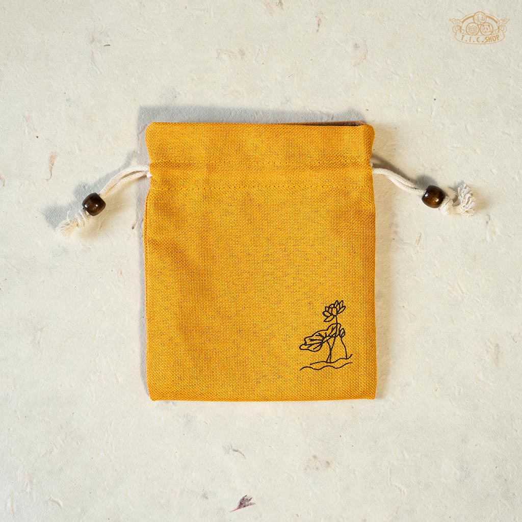 Lotus Linen Mala Bag