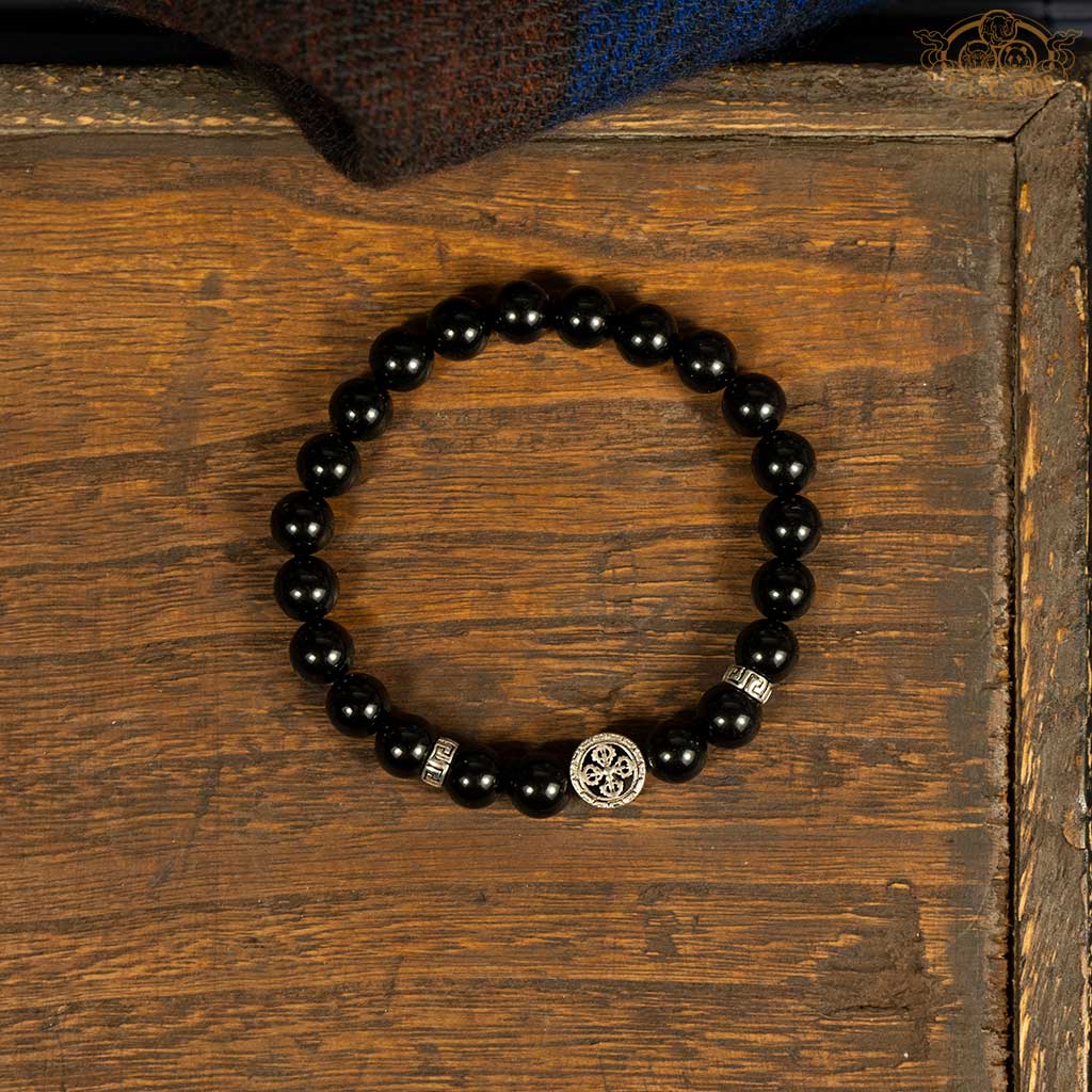 'Hidden Strength' Obsidian 8mm Beads Bracelet