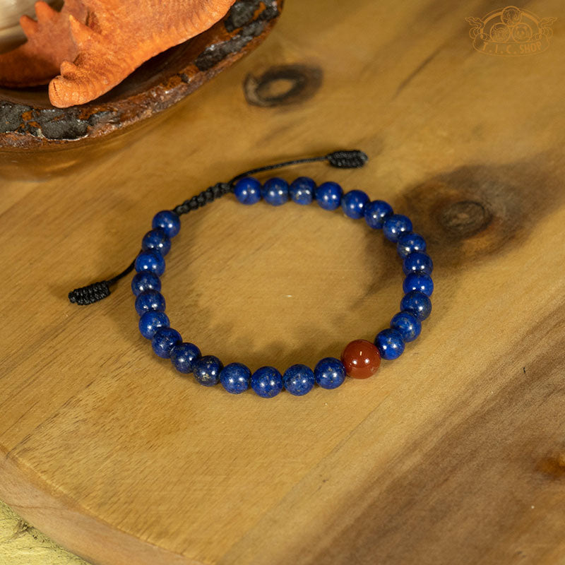 Lapis Lazuli 6 mm Beads Bracelet