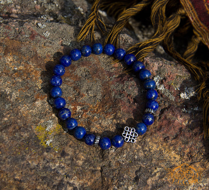 Lapis Lazuli 6 mm Beads Bracelet