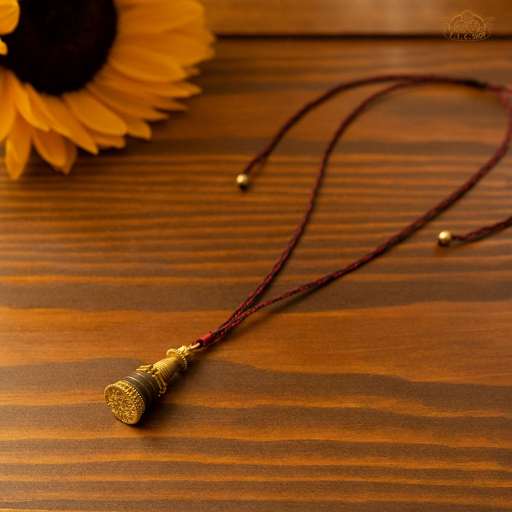 Brass Stupa Gau Locket Pendant