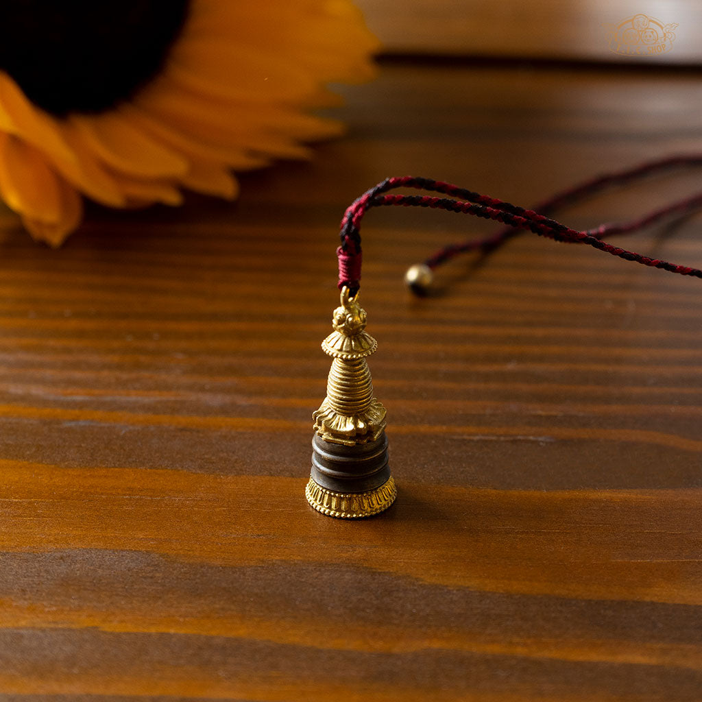 Brass Stupa Gau Locket Pendant