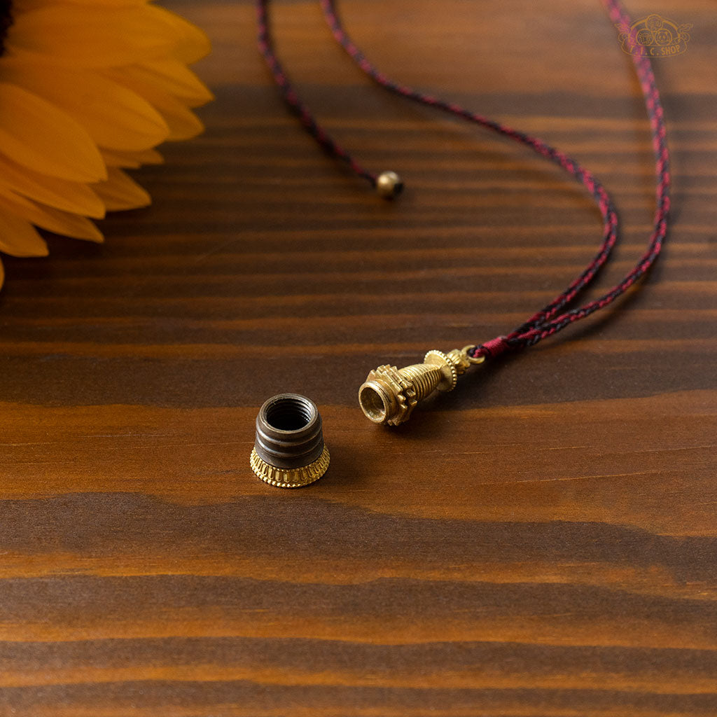 Brass Stupa Gau Locket Pendant