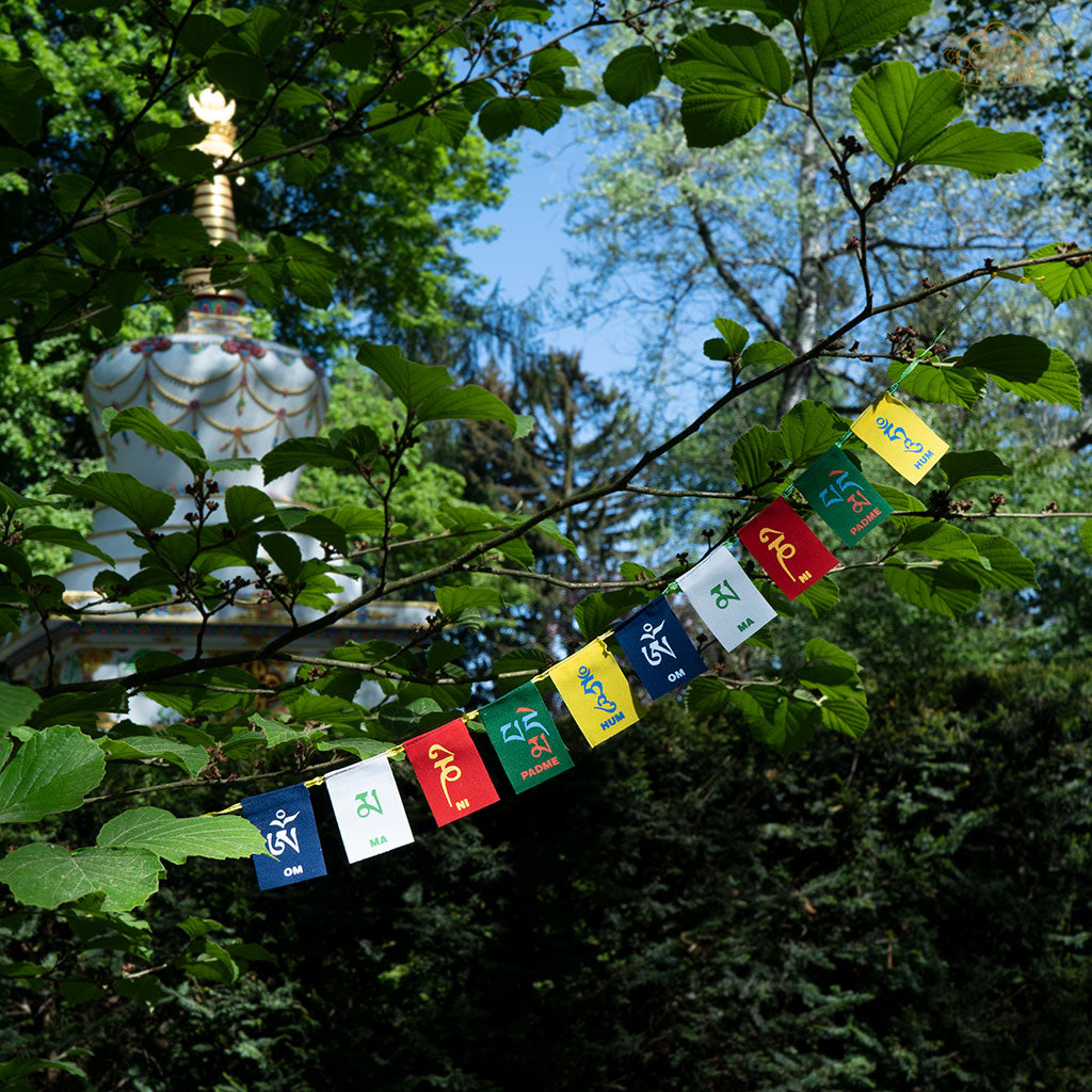 Om Mani Padme Hum Mini Prayer Flags 0.5m