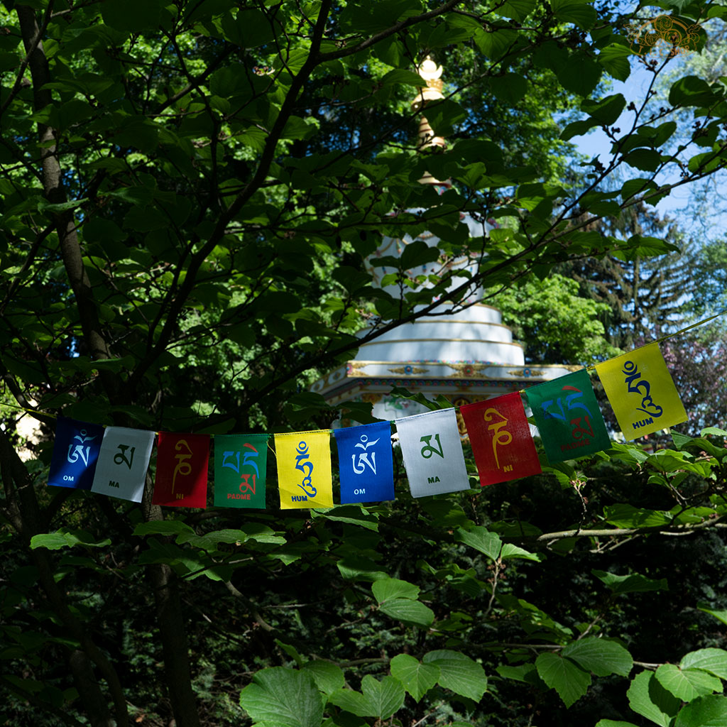 Om Mani Padme Hum Prayer Flags 0.75m