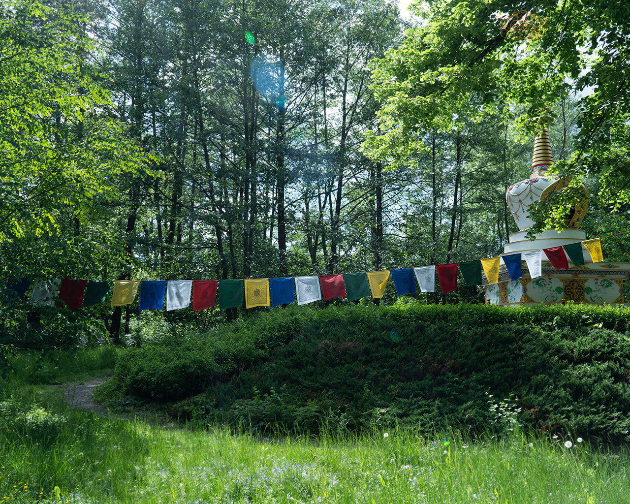 Hand-printed Cotton Tara Prayer Flags 10m