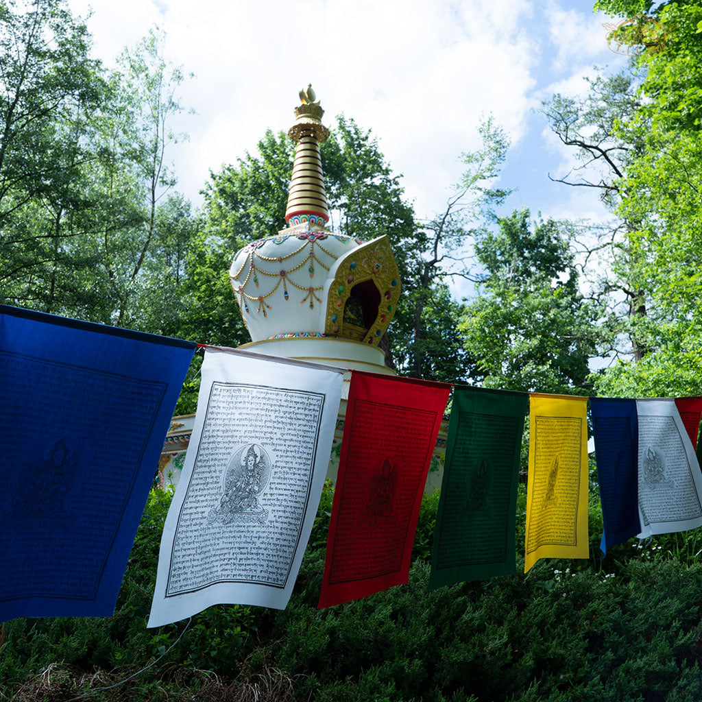 Hand-printed Cotton Tara Prayer Flags 10m
