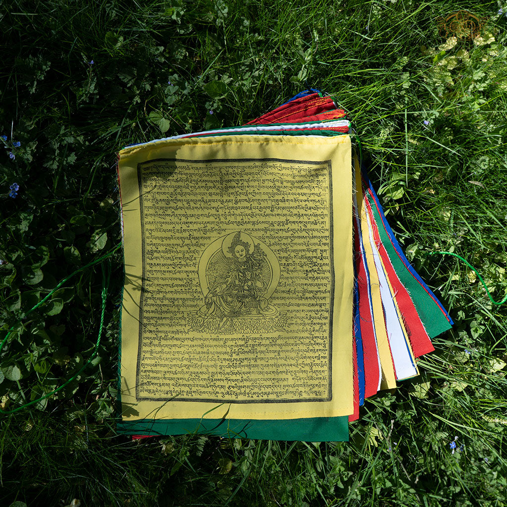 Hand-printed Cotton Tara Prayer Flags 10m