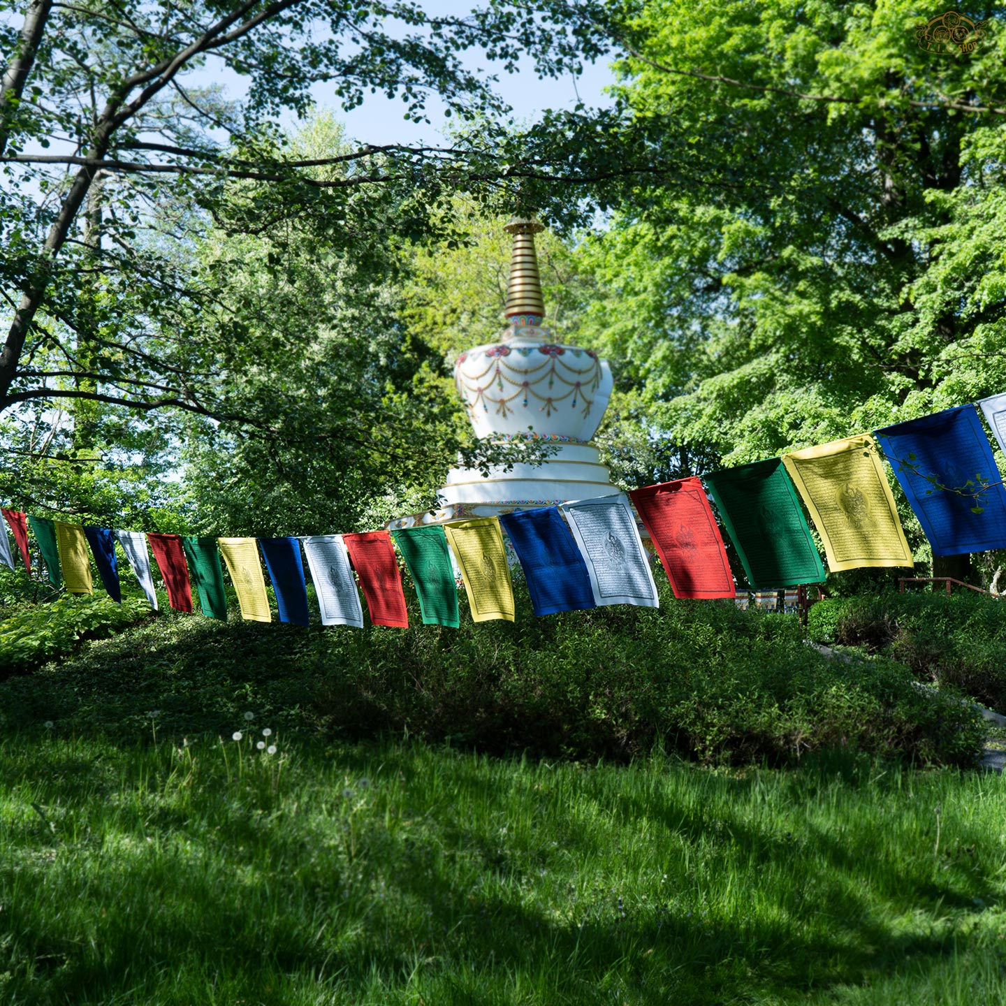 Hand-printed Cotton Tara Prayer Flags 10m