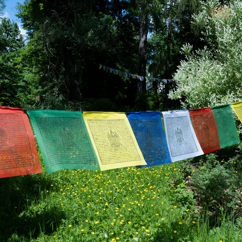 Hand-printed Tara Prayer Flags 8m