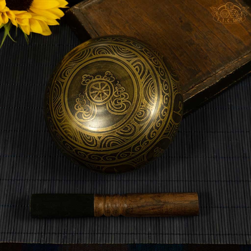 Auspicious Symbols Singing Bowl Set