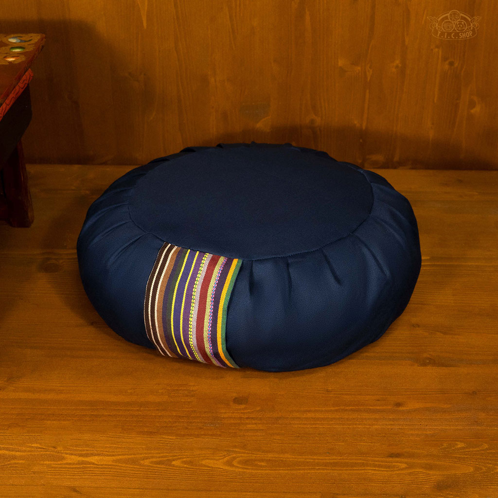 Traditional Yoga Meditation Cushion Blue