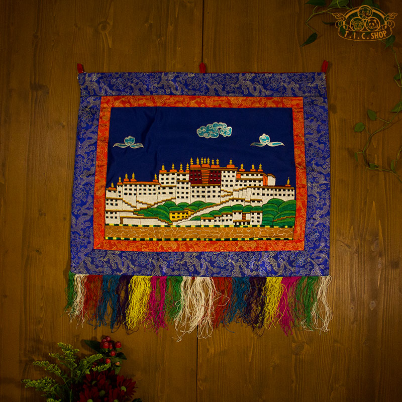Potala Palace Embroidery Brocade Tibetan Traditional Wall Decoration
