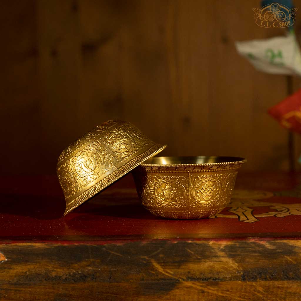 Brass Offering Bowls Set