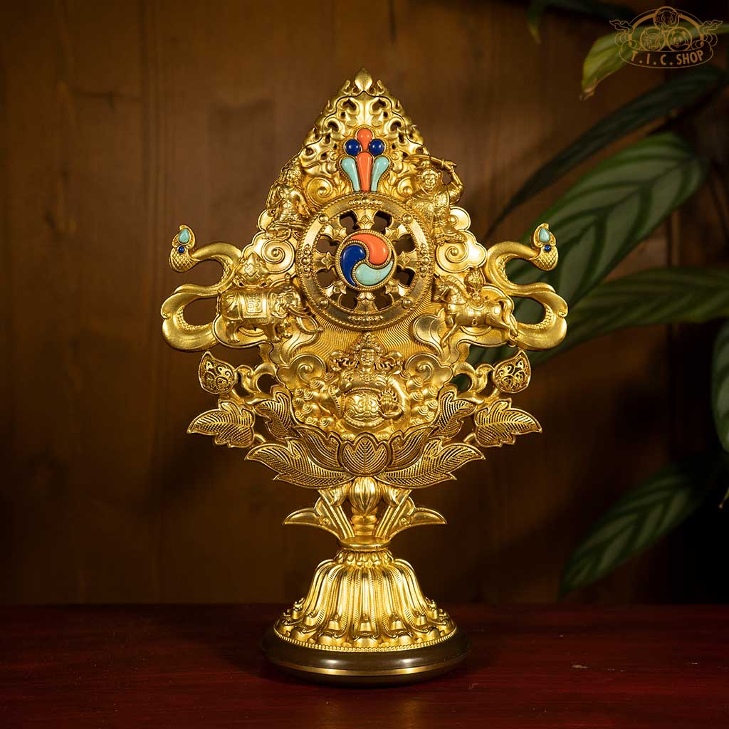 Seven Precious Emblems of Royalty Buddhist Altar Decoration