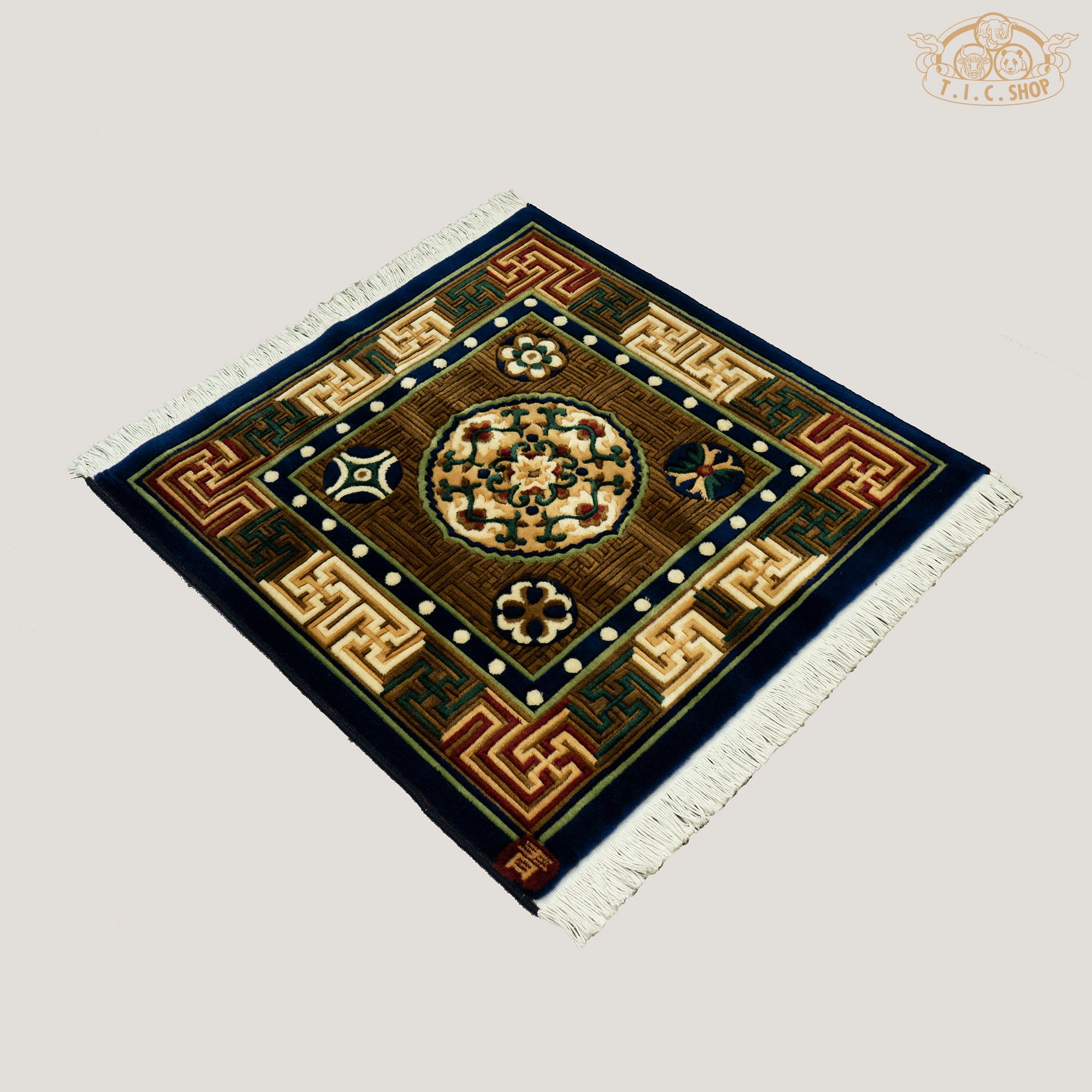 Tibetan Wool Carpet 80x80 cm
