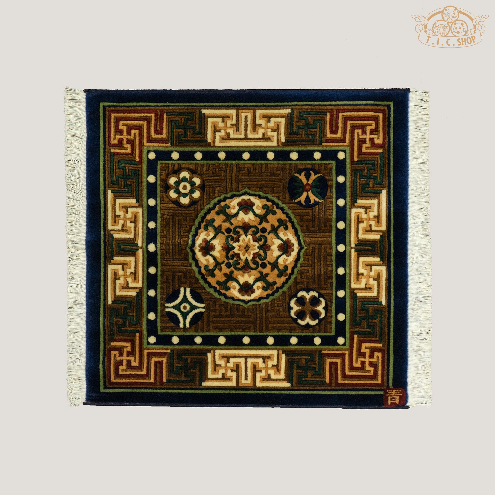 Tibetan Wool Carpet 80x80 cm