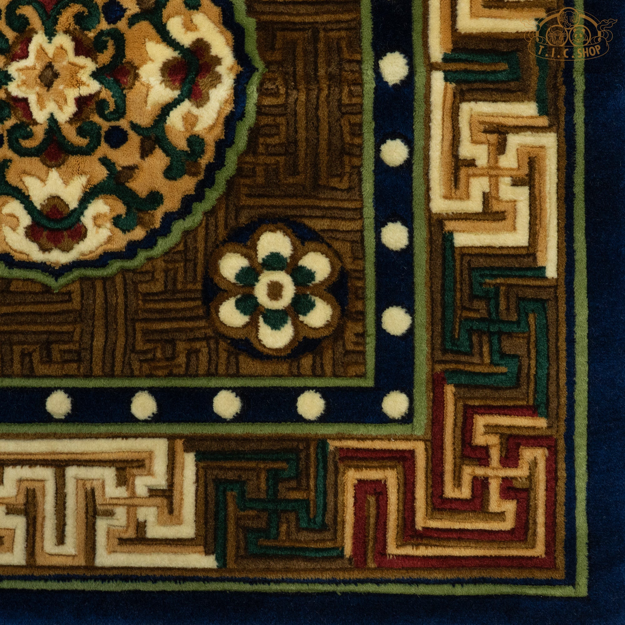 Tibetan Wool Carpet 80x80 cm