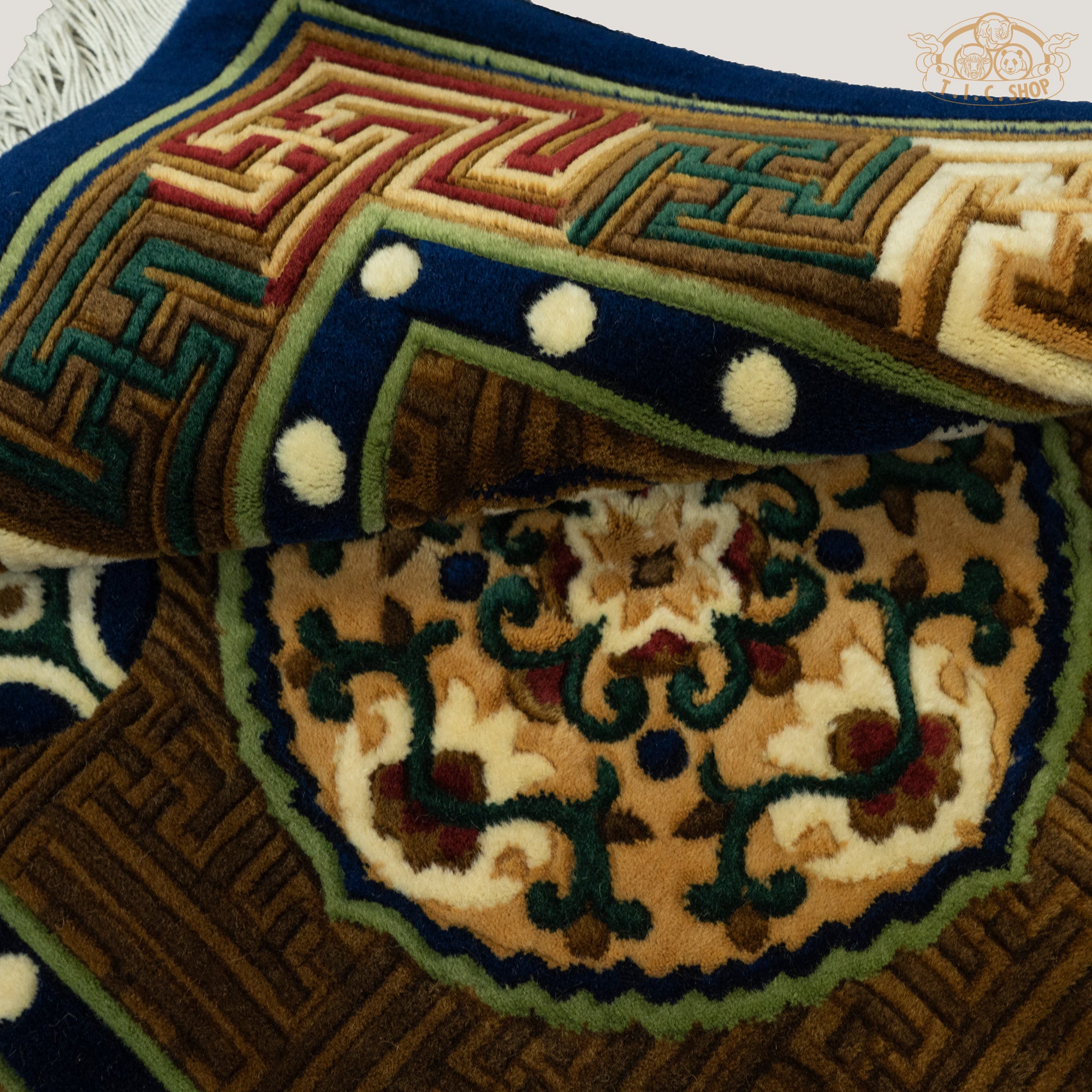Tibetan Wool Carpet 80x80 cm