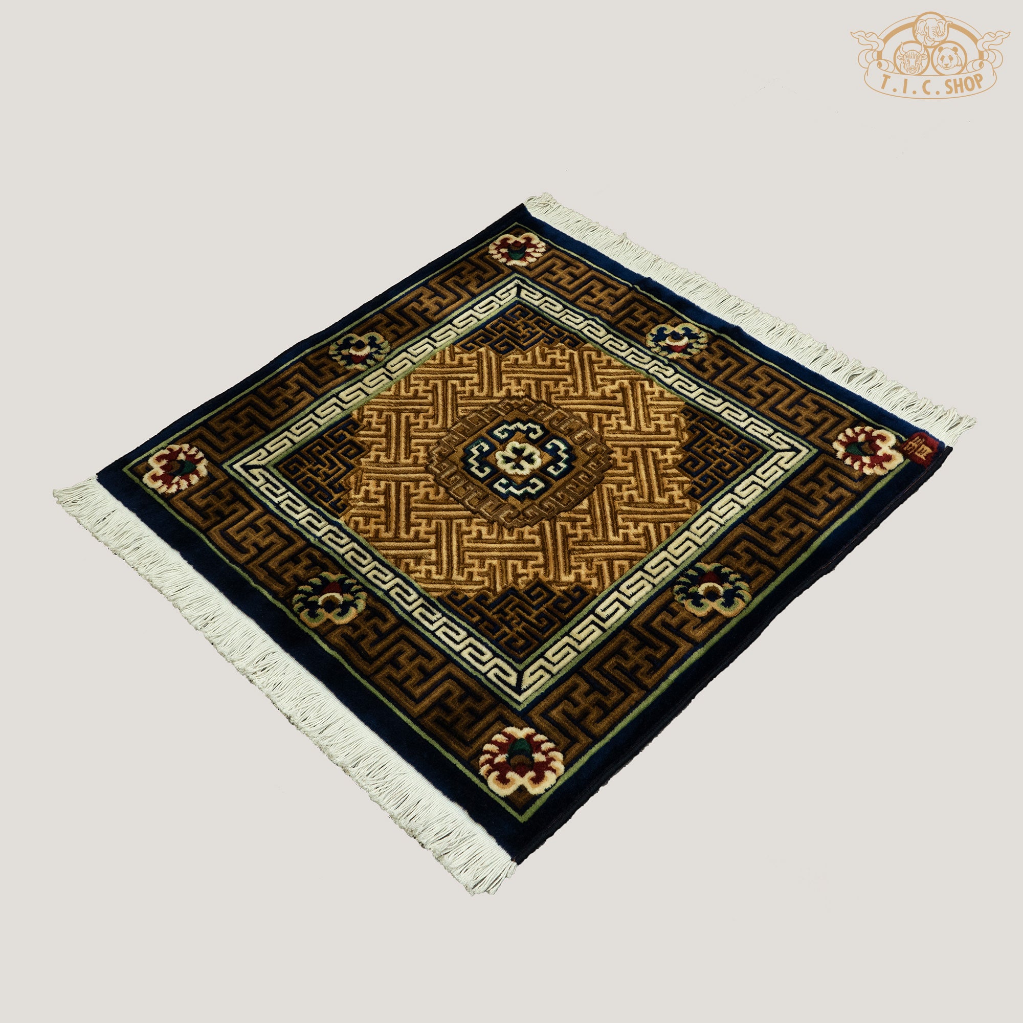 Tibetan Wool Carpet 80x80 cm