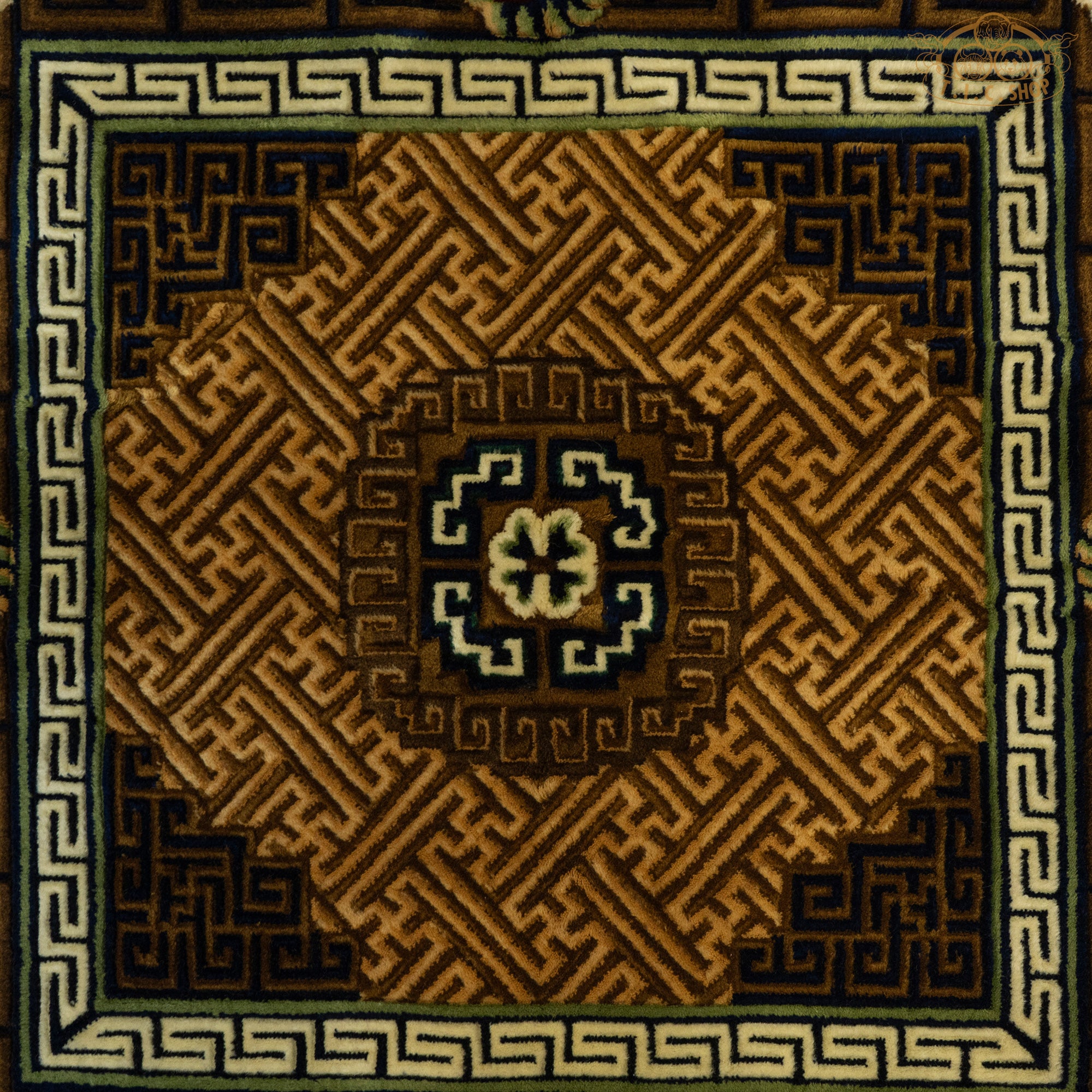 Tibetan Wool Carpet 80x80 cm