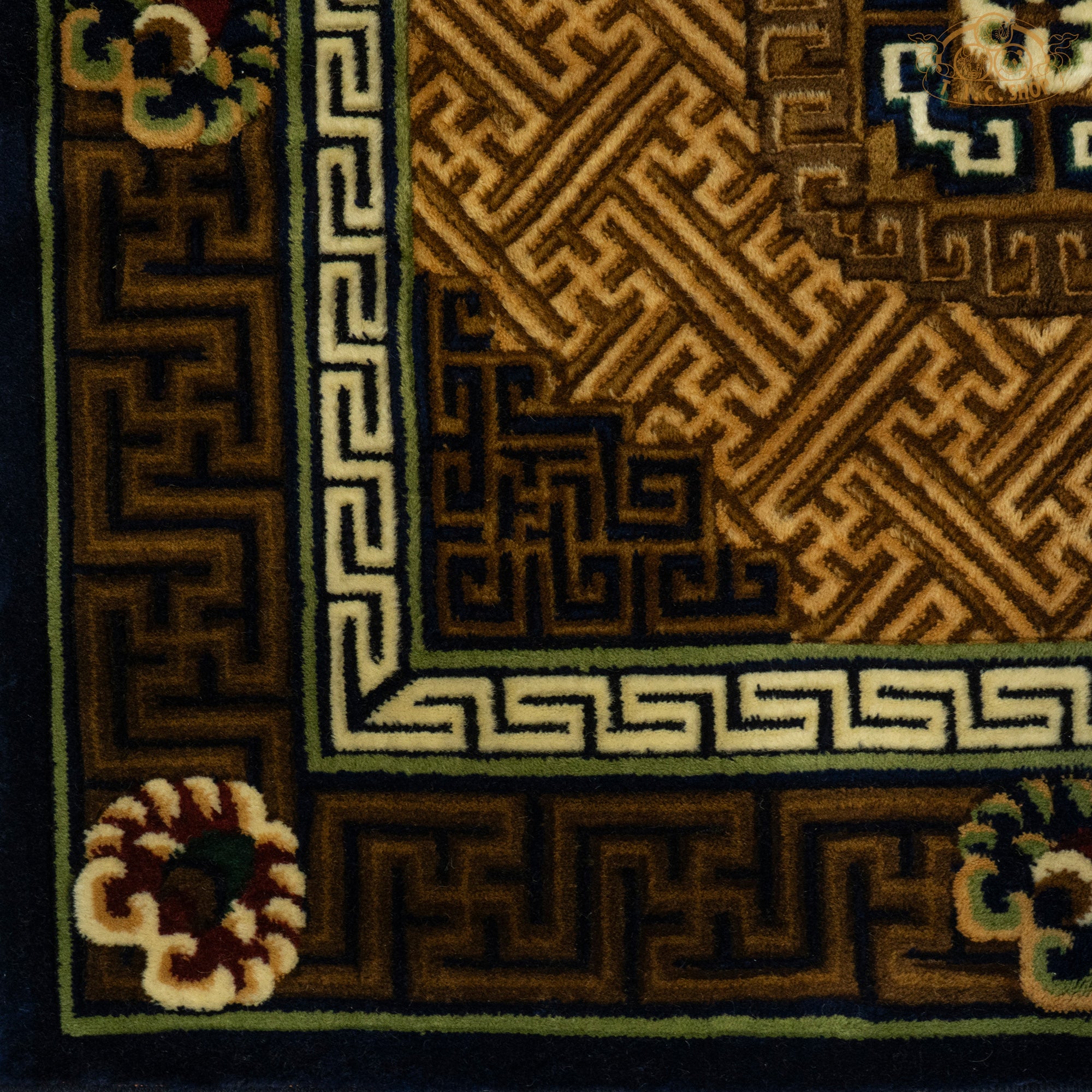 Tibetan Wool Carpet 80x80 cm