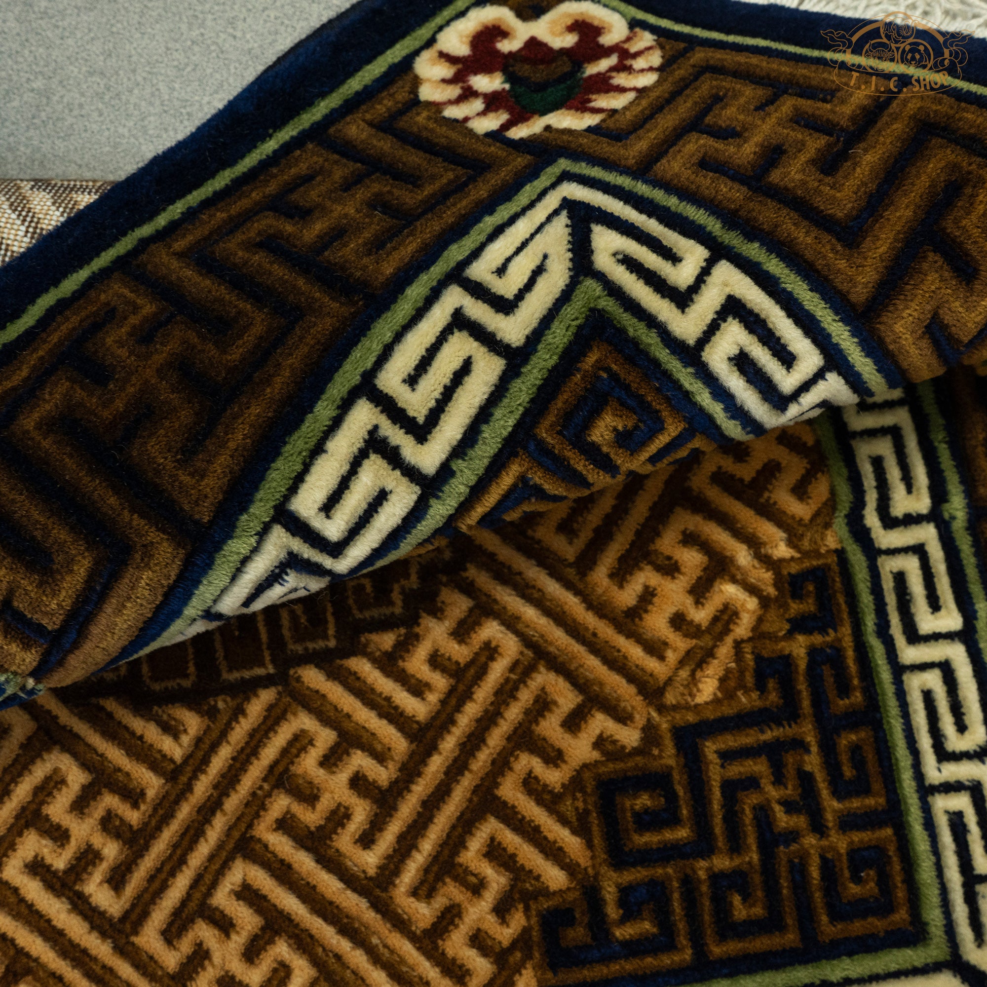 Tibetan Wool Carpet 80x80 cm