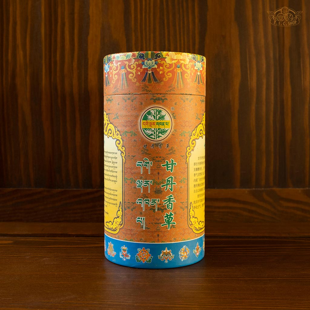 Ganden Monastery sacred incense made from the rare Ganden Khenpa herb, naturally grown and blessed by monks in Tibetan Buddhist rituals for purification and healing.