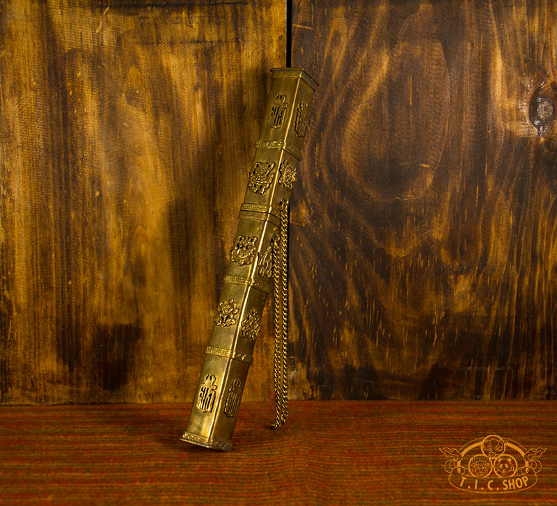 Brass Rectangular Incense Case/ Wall Hanger Decor