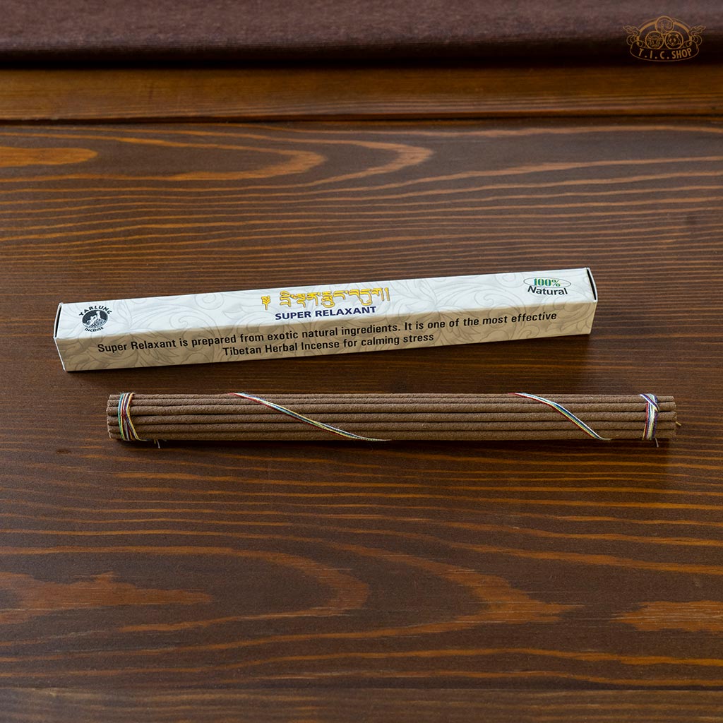 Traditional Tibetan incense sticks for relaxation, calming, and safe inhalation