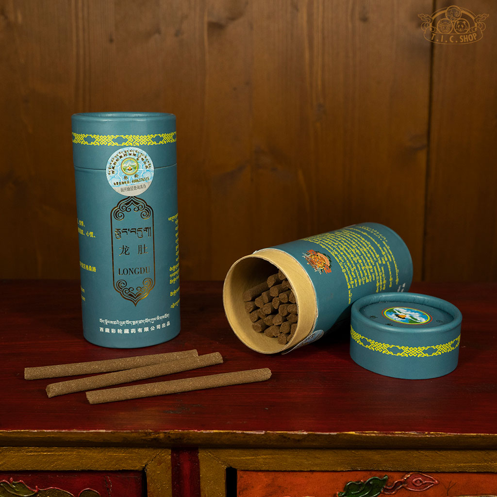 Traditional handmade Tibetan herbal incense for insomnia, palpitations, and restoring mental balance