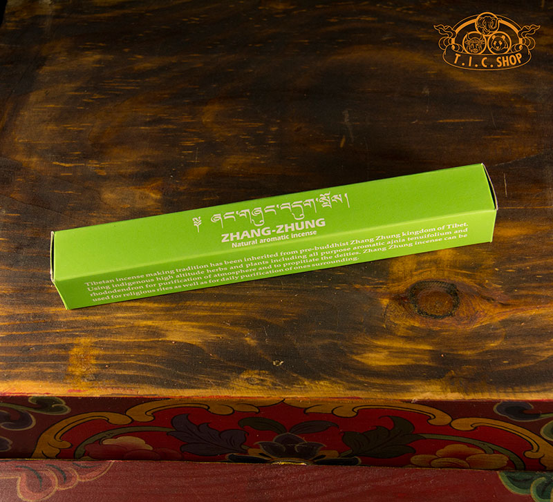 Zhang Zhung Tibetan incense with high-altitude herbs and rhododendron for purification. Non-toxic natural incense from Tibetan Zhang Zhung tradition for rituals and daily use