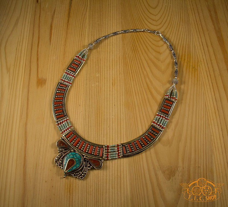 Traditional Handmade Tibetan Style Necklace