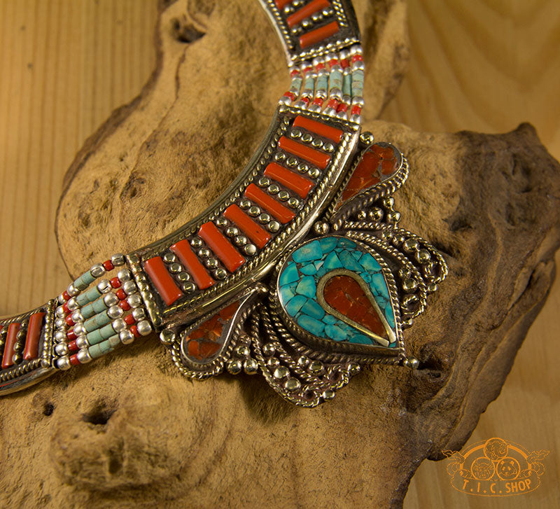 Traditional Handmade Tibetan Style Necklace