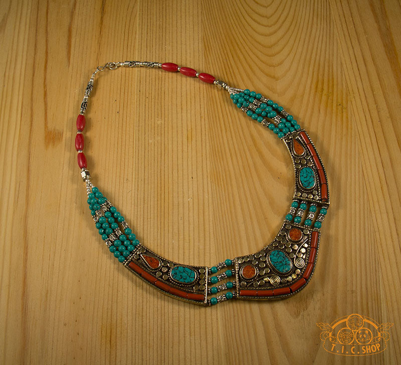 Traditional Handmade Tibetan Style Necklace