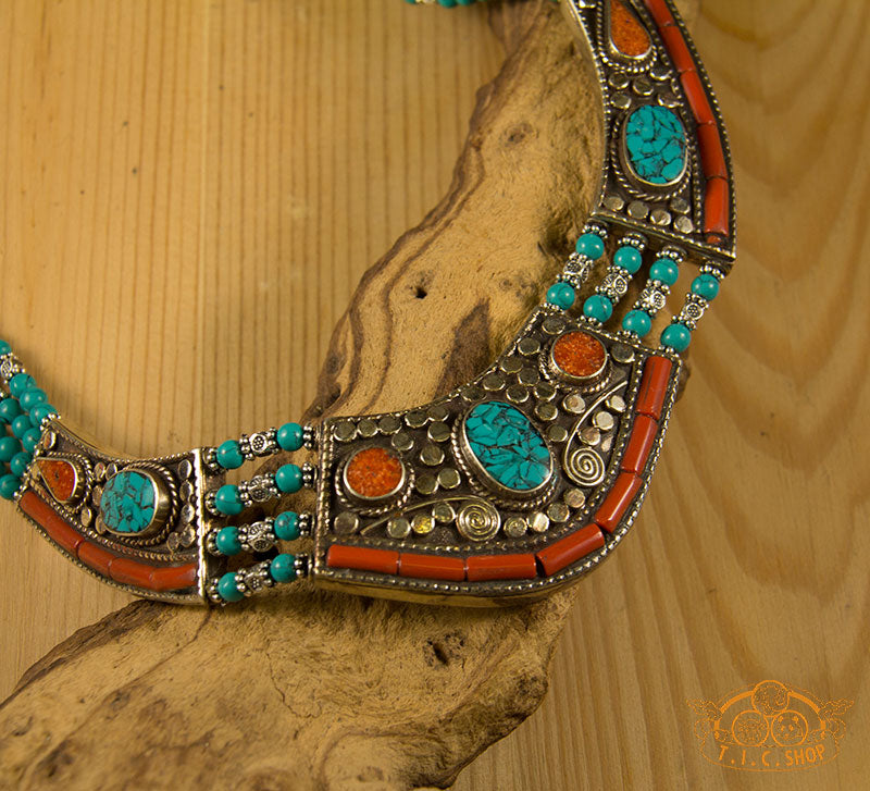 Traditional Handmade Tibetan Style Necklace