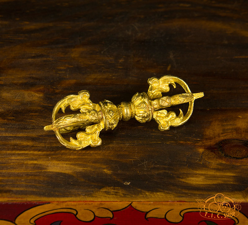 Tibetan Ritual Five-pronged Vajra Dorje Brass