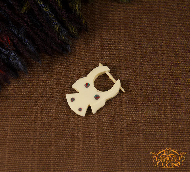 Handcrafted Yak Bone Unilateral Earring