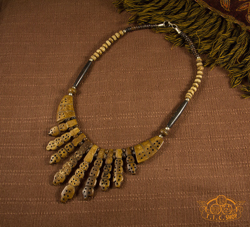 Yak Bone Amulet Necklace