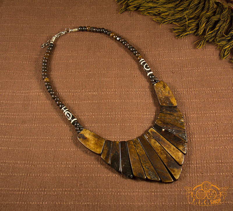 Yak Bone Amulet Necklace