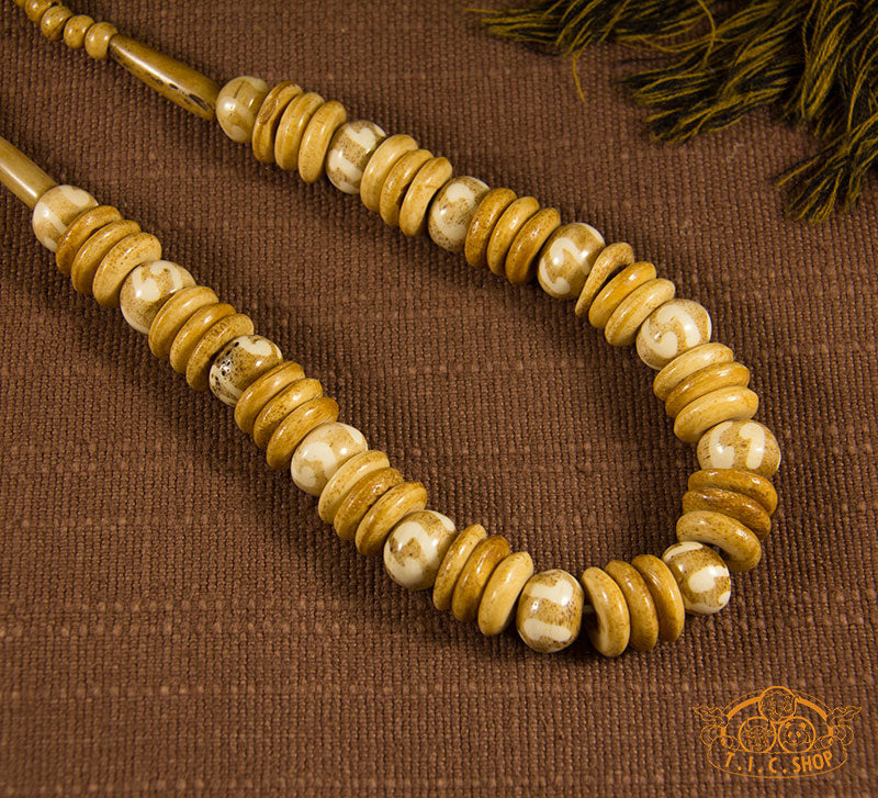 Mystery Yak Bone Amulet Necklace