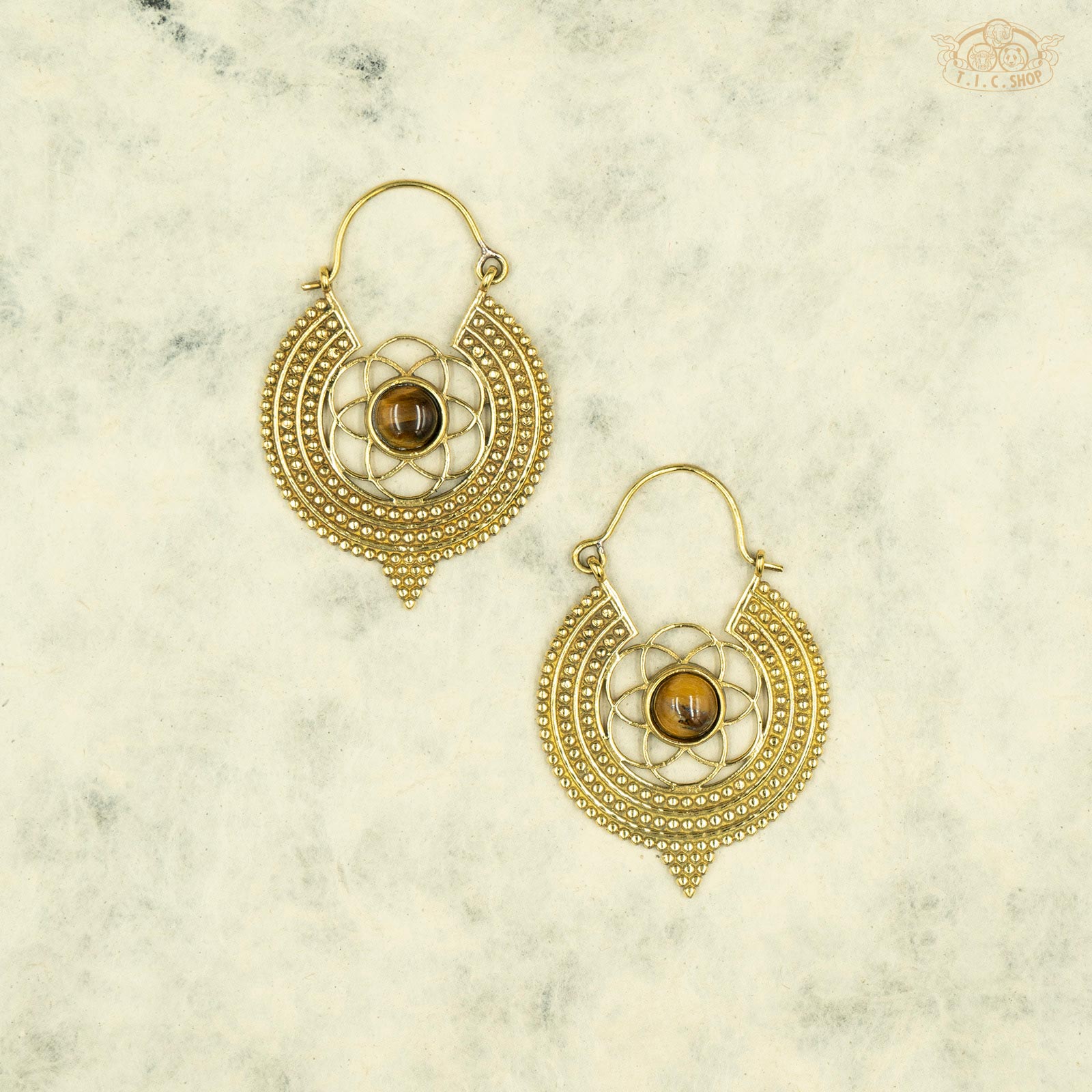 Bright Light Indian Style Hoop Earrings