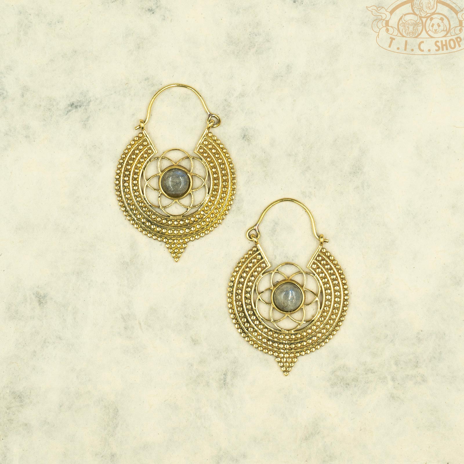 Bright Light Indian Style Hoop Earrings